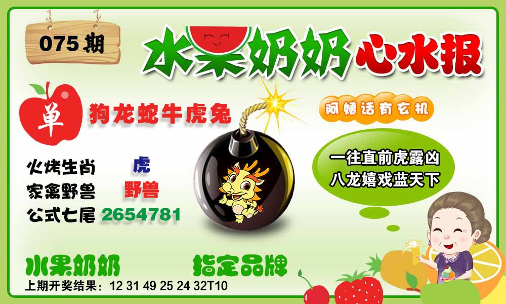 075期水果心水报[图]